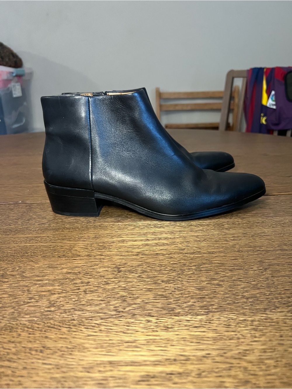 Coach Womens Montana Boots Size 10 B Black Leather Ankle Booties Low Block Heel